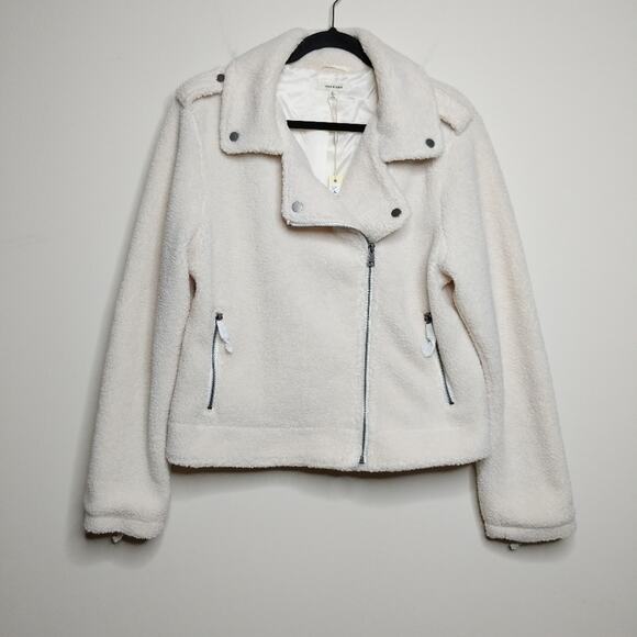 Max Studio Faux Shearling Moto Jacket - XL - NWT - Picture 9 of 9